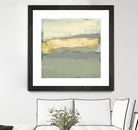 Sage & Gold Swipe I by Jennifer Goldberger on GIANT ART - gold abstract abstract