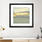 Sage & Gold Swipe I by Jennifer Goldberger on GIANT ART - gold abstract abstract