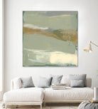 Sage & Gold Swipe III by Jennifer Goldberger on GIANT ART - green abstract abstract