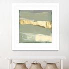 Sage & Gold Swipe III by Jennifer Goldberger on GIANT ART - gold abstract abstract