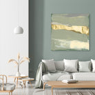 Sage & Gold Swipe III by Jennifer Goldberger on GIANT ART - gold abstract abstract