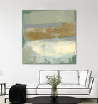 Sage & Gold Swipe IV by Jennifer Goldberger on GIANT ART - gold abstract abstract