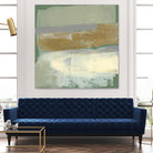 Sage & Gold Swipe IV by Jennifer Goldberger on GIANT ART - gold abstract abstract