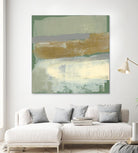 Sage & Gold Swipe IV by Jennifer Goldberger on GIANT ART - gold abstract abstract