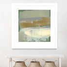 Sage & Gold Swipe IV by Jennifer Goldberger on GIANT ART - gold abstract abstract