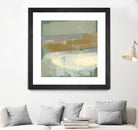 Sage & Gold Swipe IV by Jennifer Goldberger on GIANT ART - gold abstract abstract