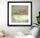 Sage & Gold Swipe IV by Jennifer Goldberger on GIANT ART - gold abstract abstract