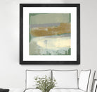 Sage & Gold Swipe IV by Jennifer Goldberger on GIANT ART - gold abstract abstract