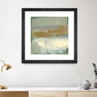 Sage & Gold Swipe IV by Jennifer Goldberger on GIANT ART - gold abstract abstract