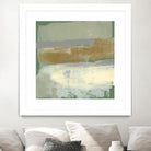 Sage & Gold Swipe IV by Jennifer Goldberger on GIANT ART - gold abstract abstract