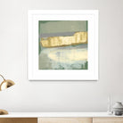 Sage & Gold Swipe IV by Jennifer Goldberger on GIANT ART - gold abstract abstract