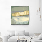Sage & Gold Swipe IV by Jennifer Goldberger on GIANT ART - gold abstract abstract