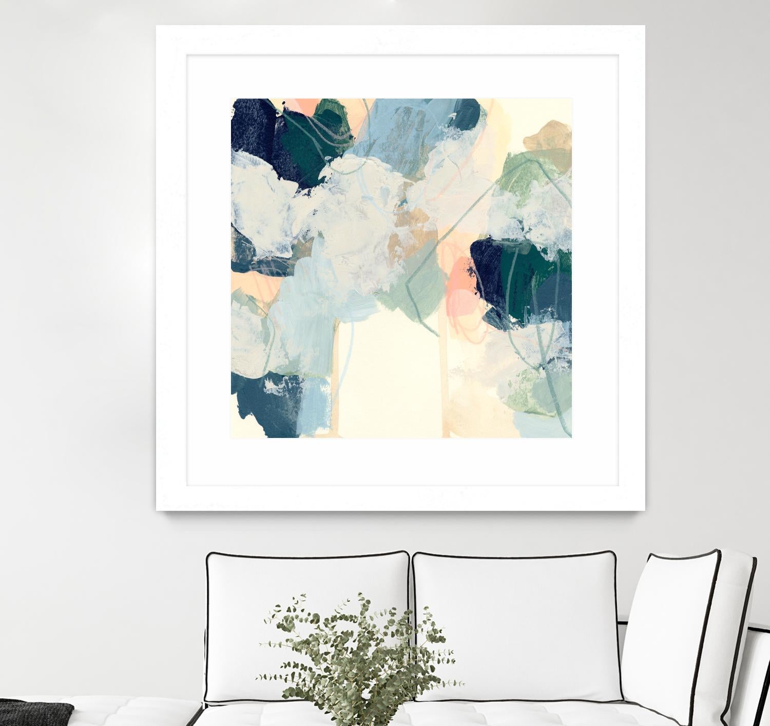 Cloud Gesture I by June Vess on GIANT ART - beige abstract abstract