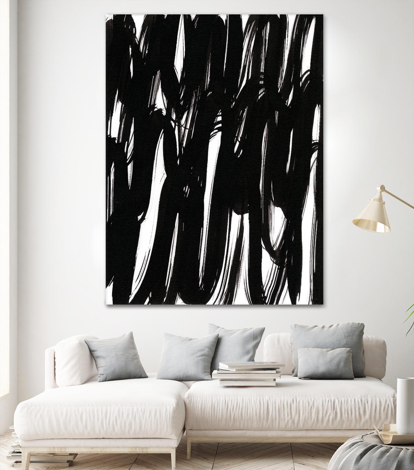 Ink Scribble I by Jodi Fuchs on GIANT ART - white abstract abstract