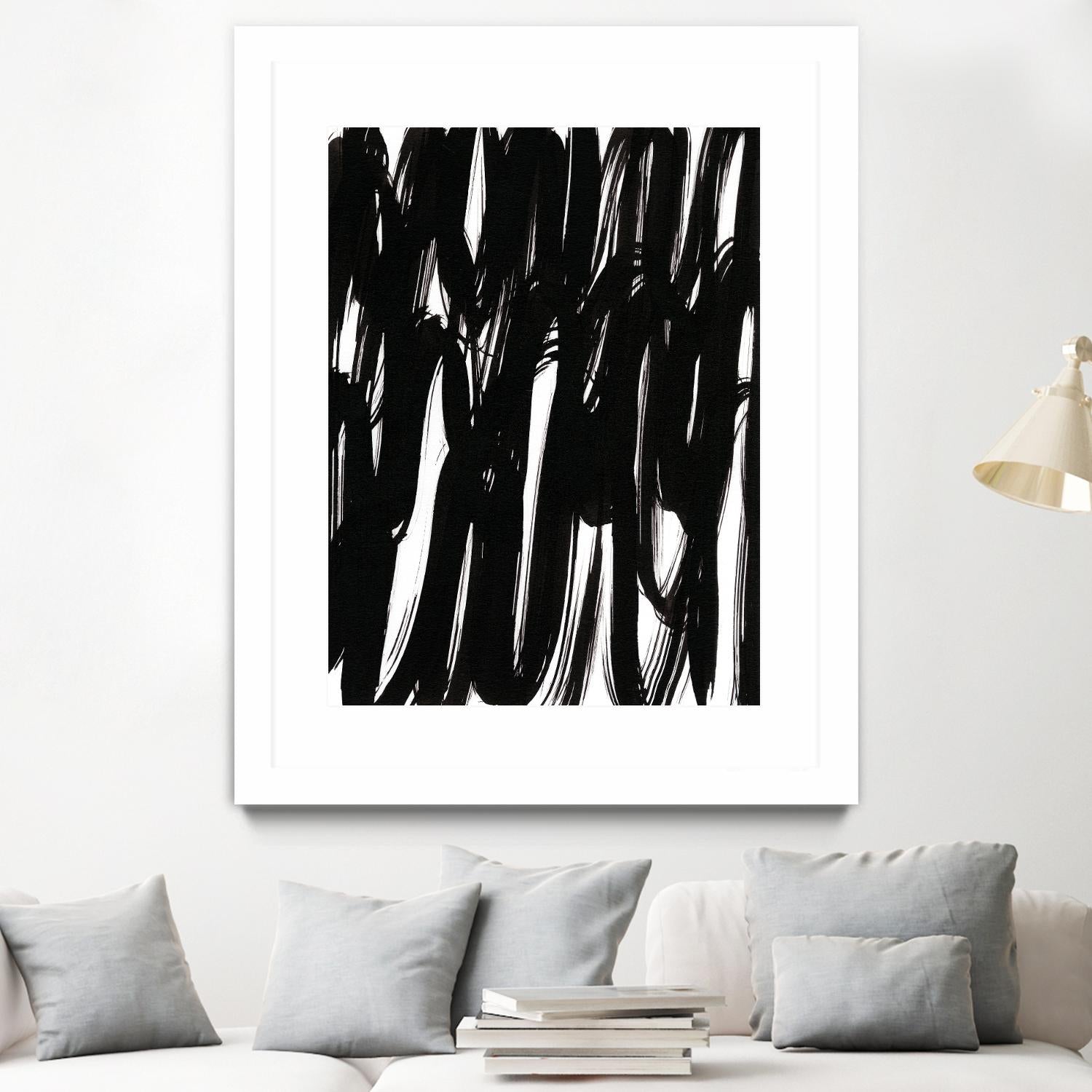 Ink Scribble I by Jodi Fuchs on GIANT ART - white abstract abstract