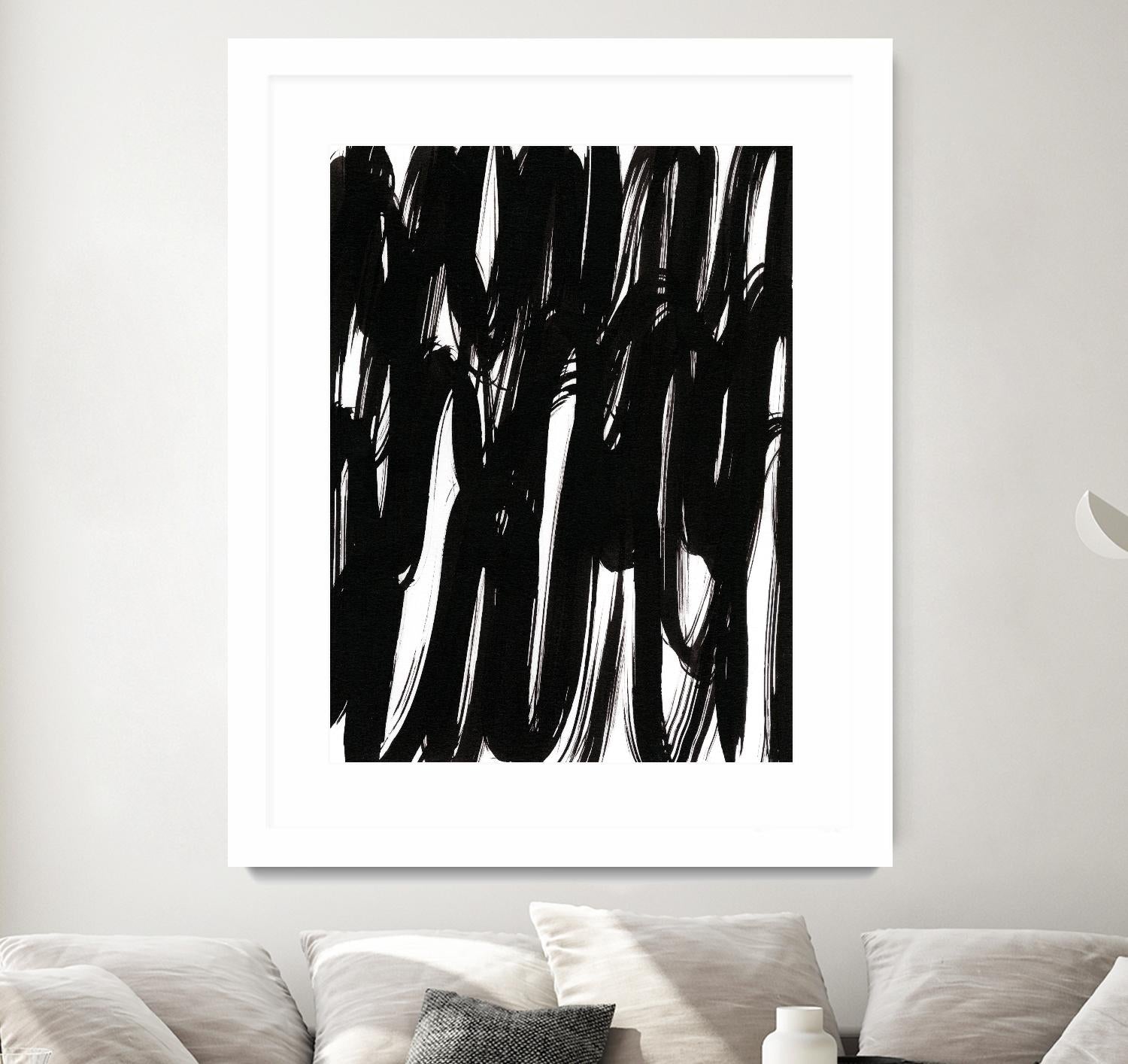 Ink Scribble I by Jodi Fuchs on GIANT ART - white abstract abstract