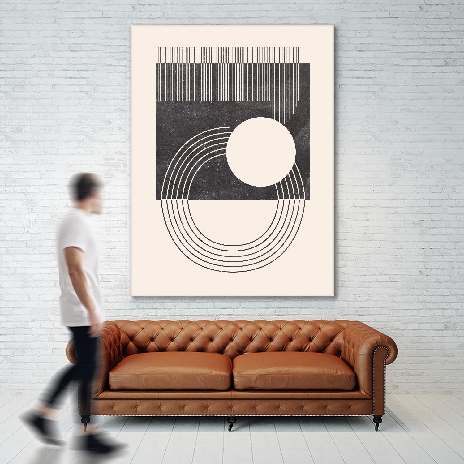 Unknown Space III by Melissa Wang on GIANT ART - beige abstract ligne