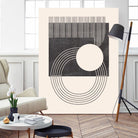 Unknown Space III by Melissa Wang on GIANT ART - beige abstract ligne