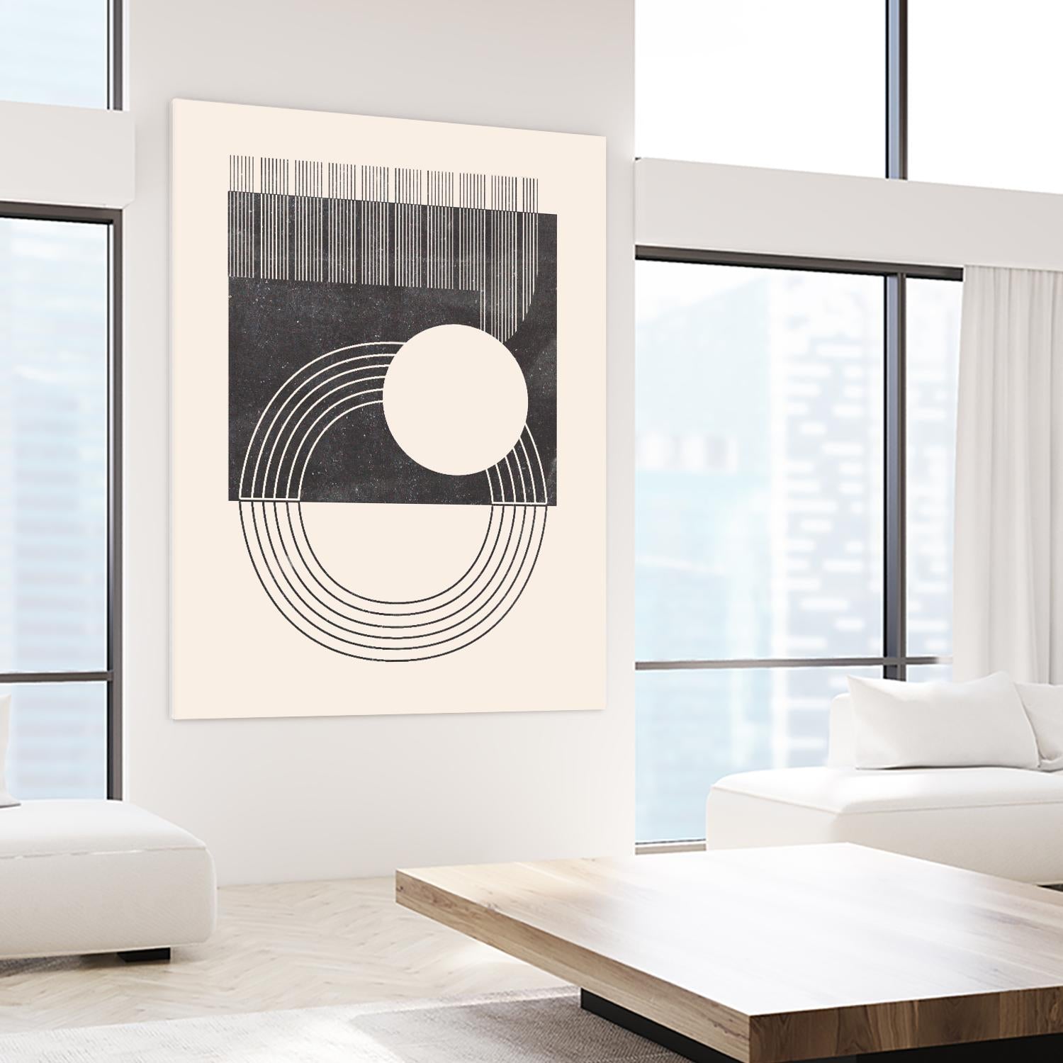 Unknown Space III by Melissa Wang on GIANT ART - beige abstract ligne