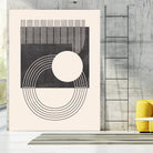 Unknown Space III by Melissa Wang on GIANT ART - beige abstract ligne