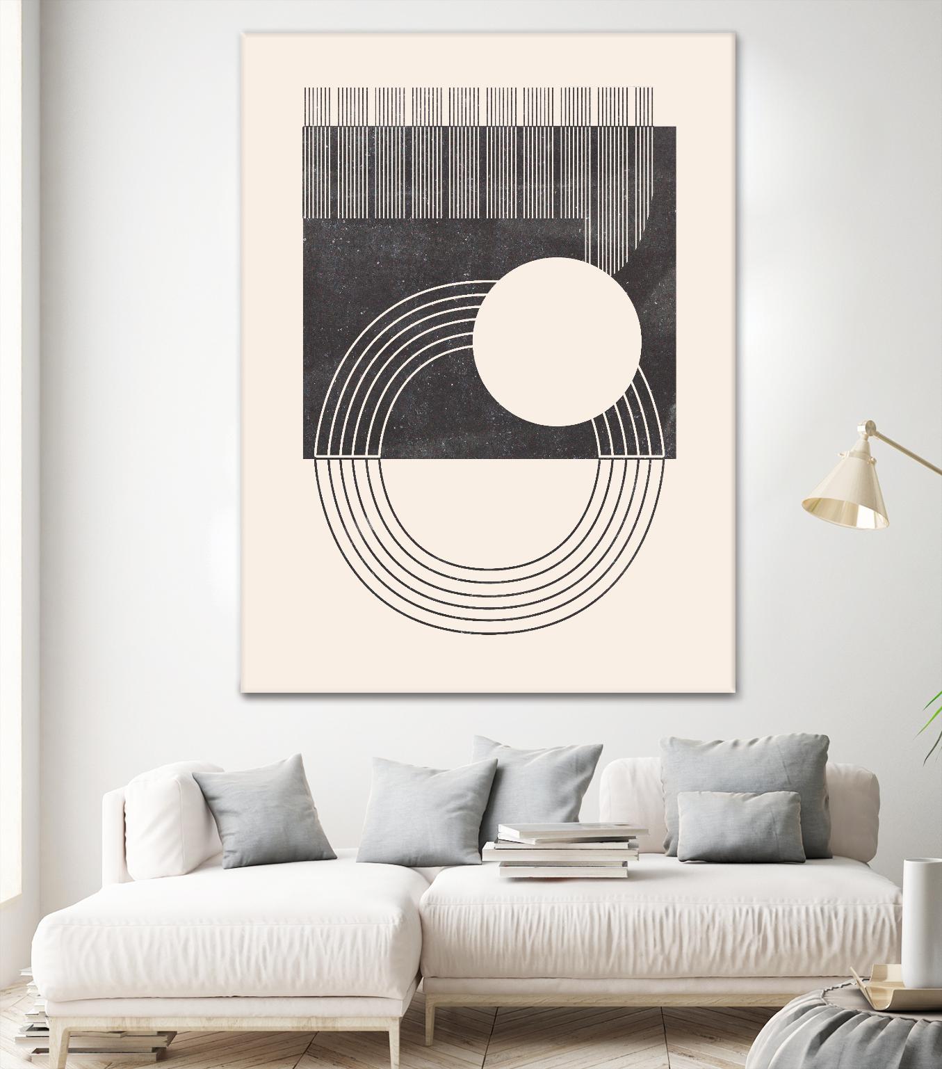 Unknown Space III by Melissa Wang on GIANT ART - beige abstract ligne