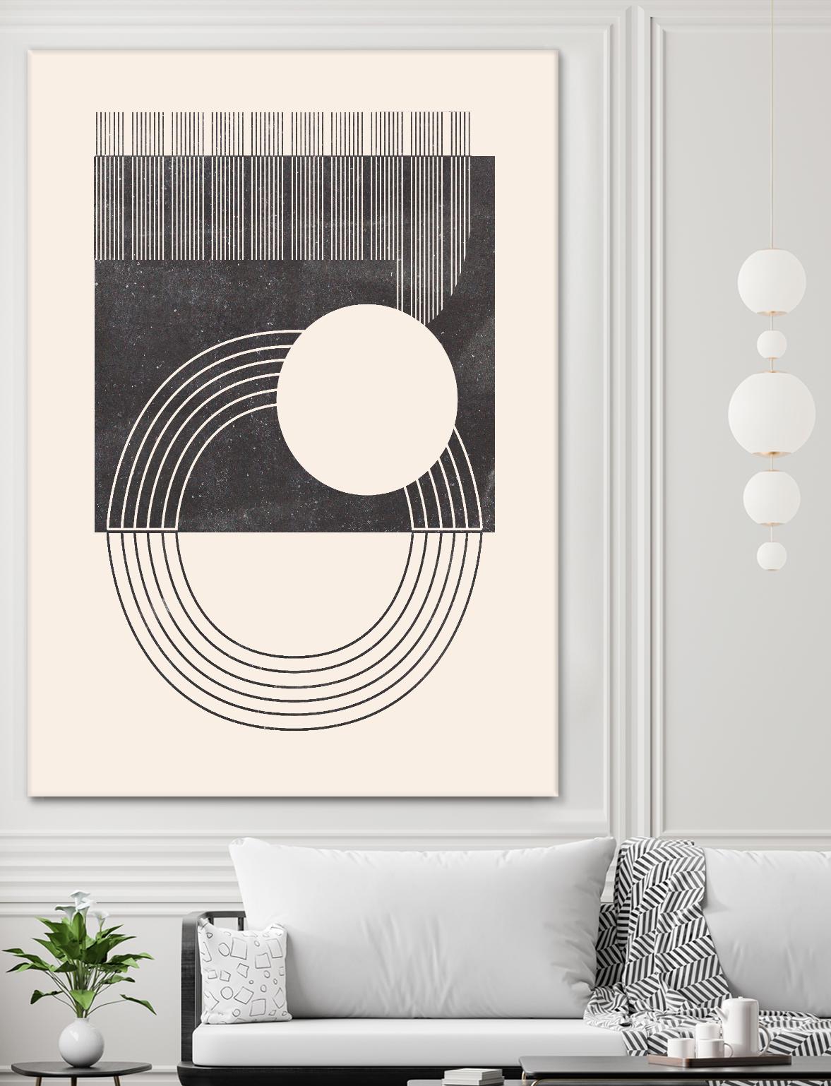 Unknown Space III by Melissa Wang on GIANT ART - beige abstract ligne
