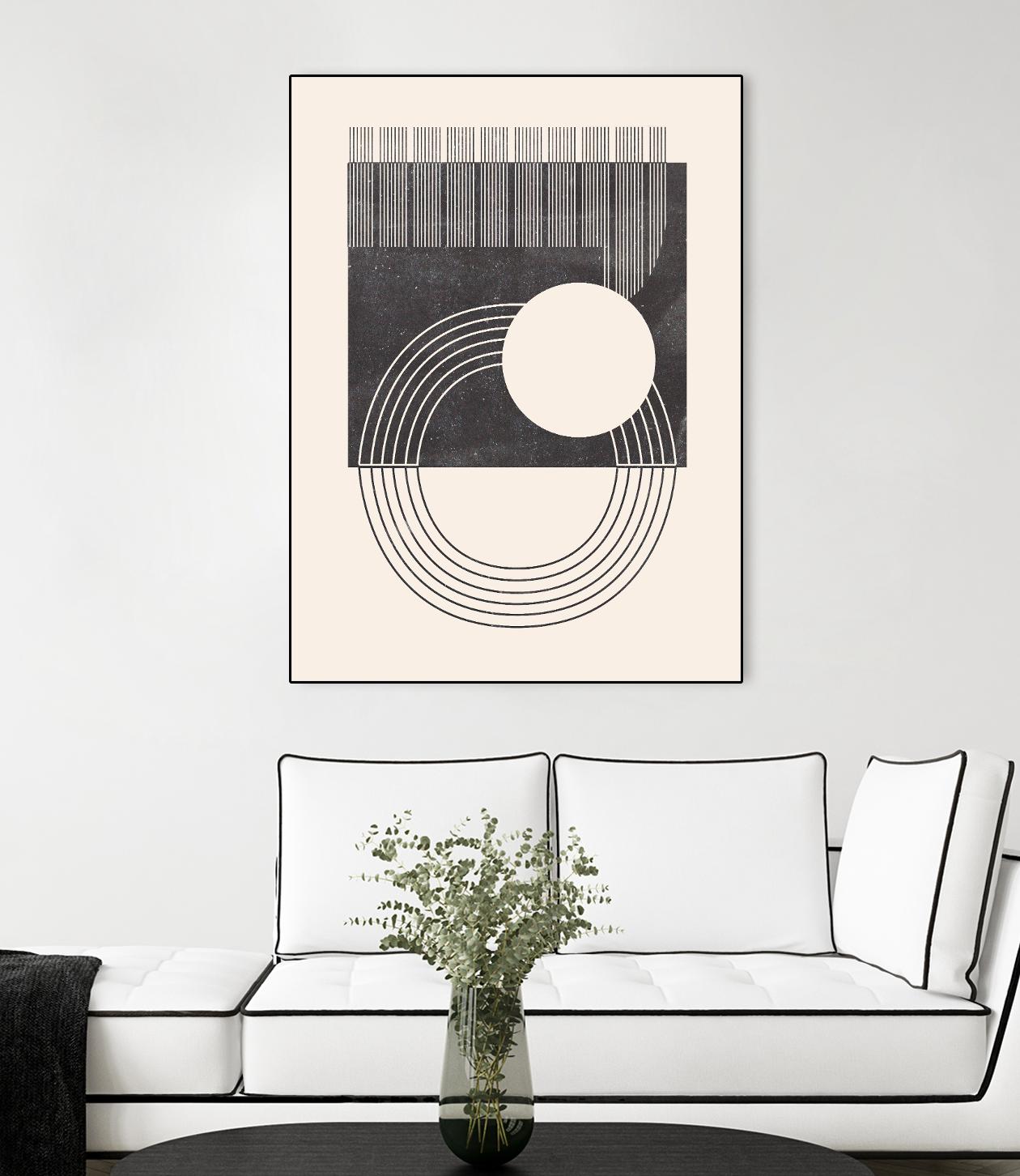 Unknown Space III by Melissa Wang on GIANT ART - beige abstract ligne