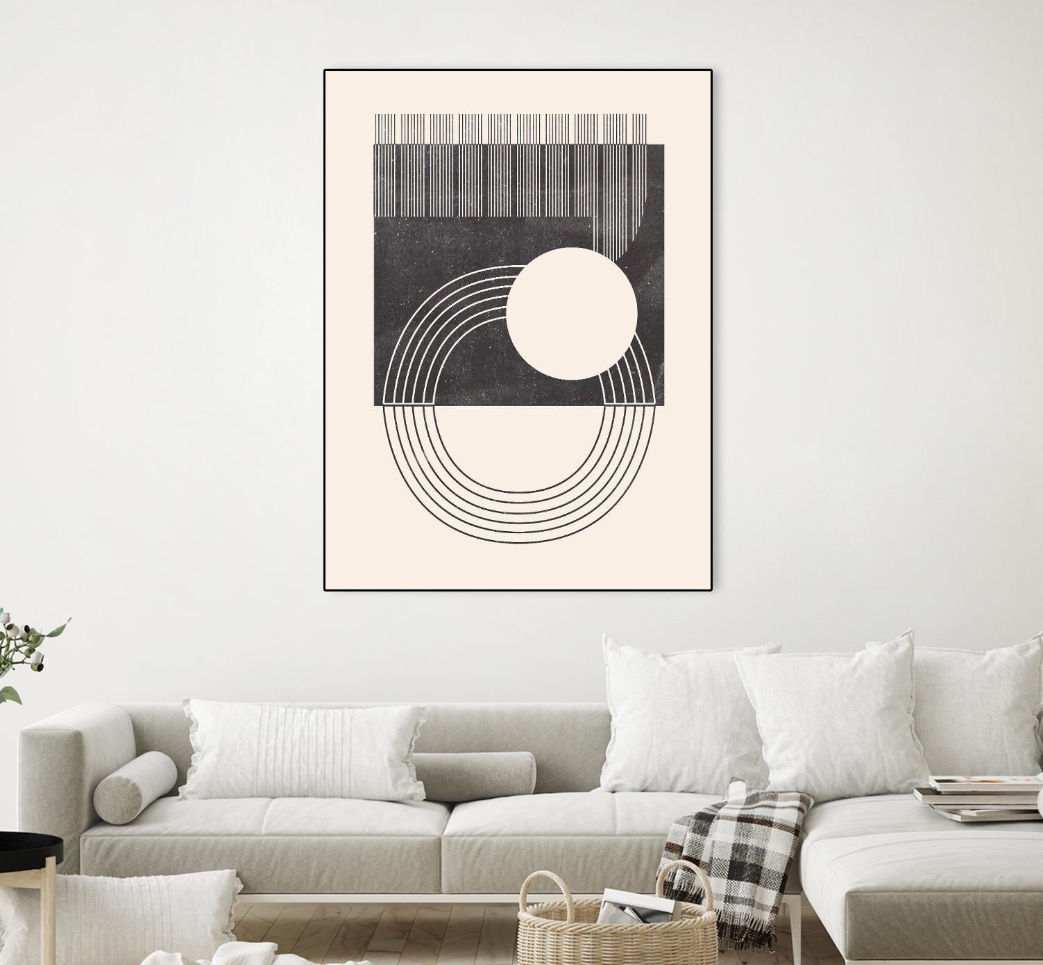 Unknown Space III by Melissa Wang on GIANT ART - beige abstract ligne