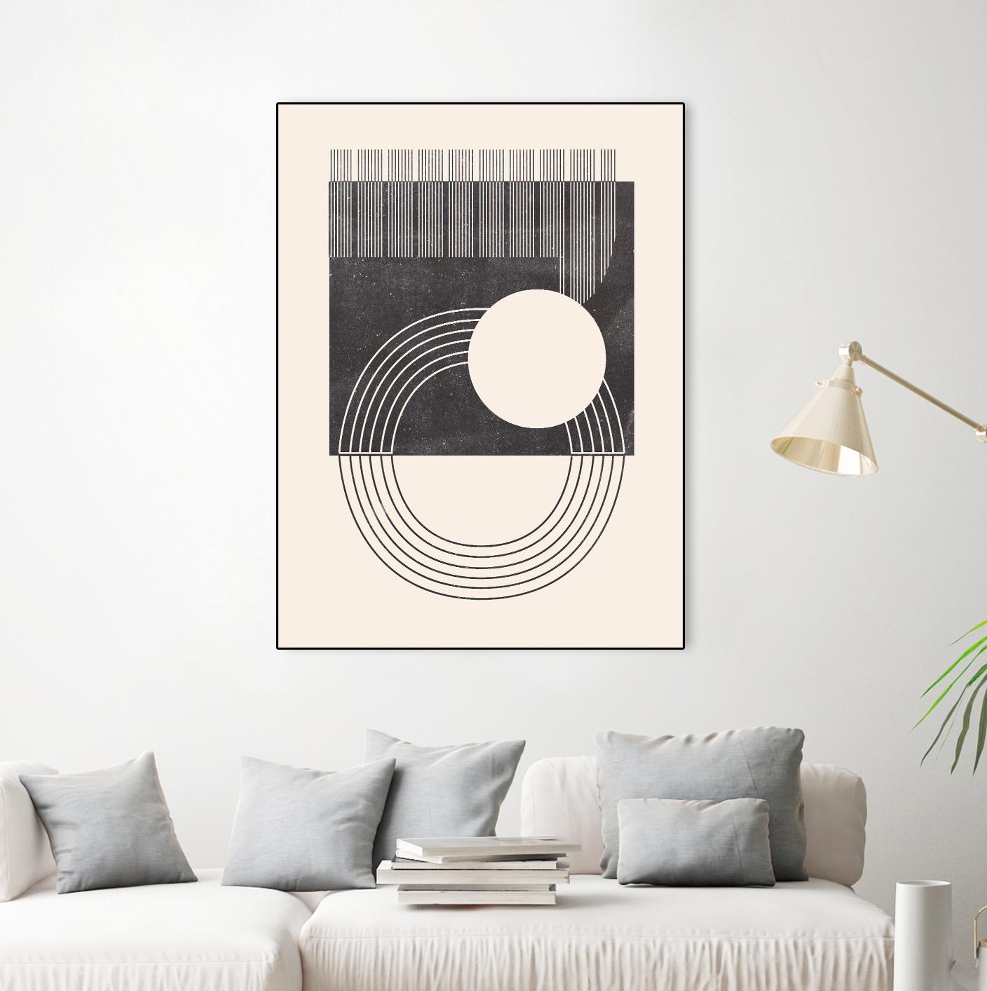 Unknown Space III by Melissa Wang on GIANT ART - beige abstract ligne