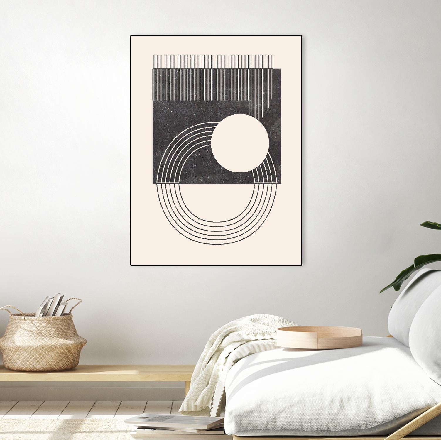 Unknown Space III by Melissa Wang on GIANT ART - beige abstract ligne