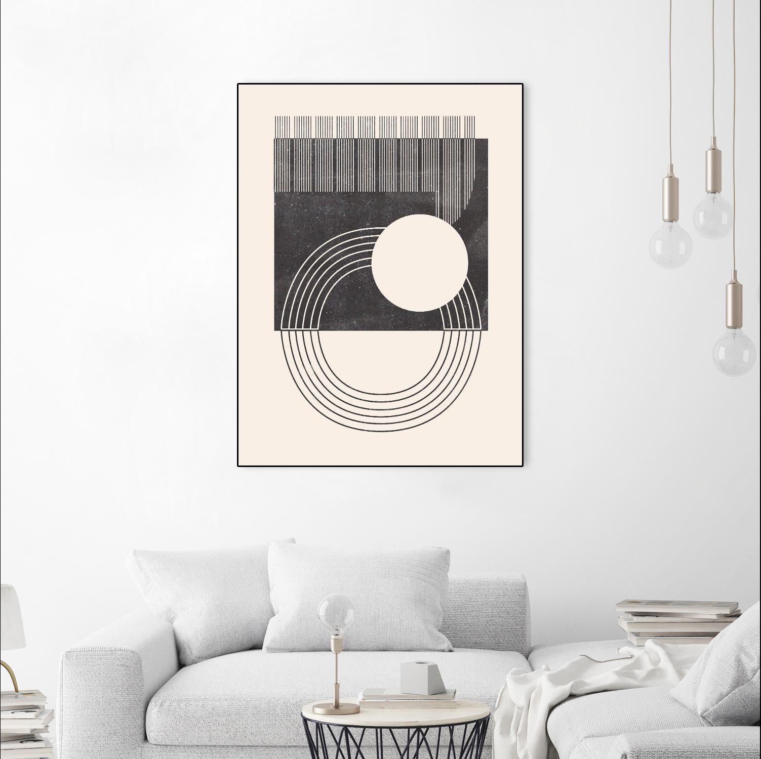 Unknown Space III by Melissa Wang on GIANT ART - beige abstract ligne