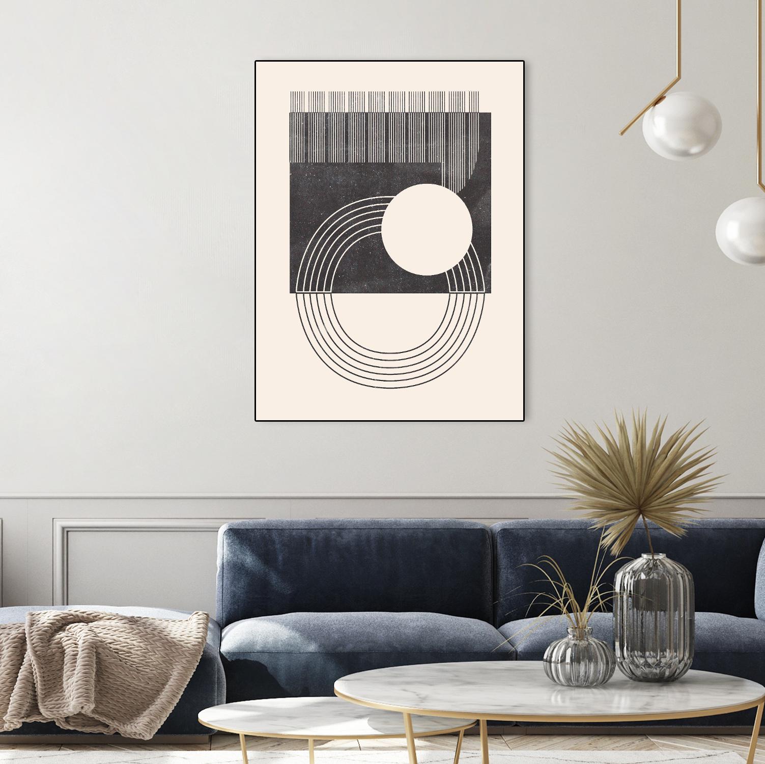 Unknown Space III by Melissa Wang on GIANT ART - beige abstract ligne