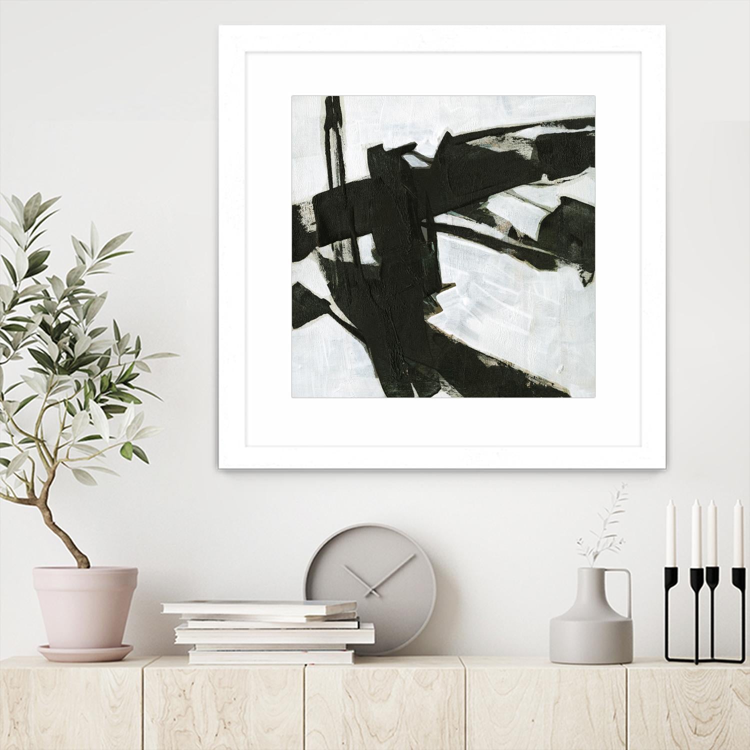 Ode an Kline I by Jennifer Goldberger on GIANT ART - white abstract abstract