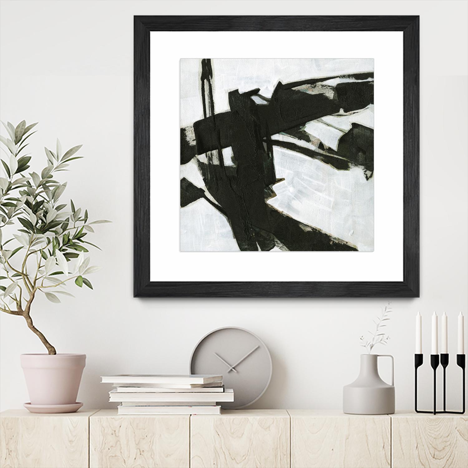 Ode an Kline I by Jennifer Goldberger on GIANT ART - white abstract abstract