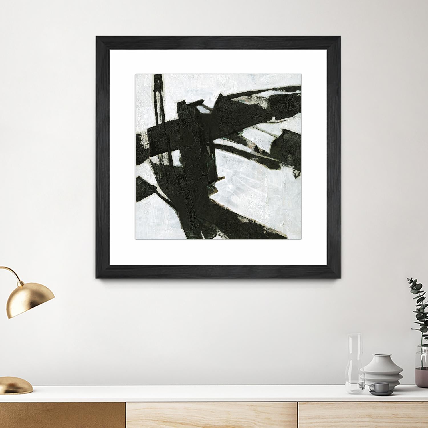 Ode an Kline I by Jennifer Goldberger on GIANT ART - white abstract abstract