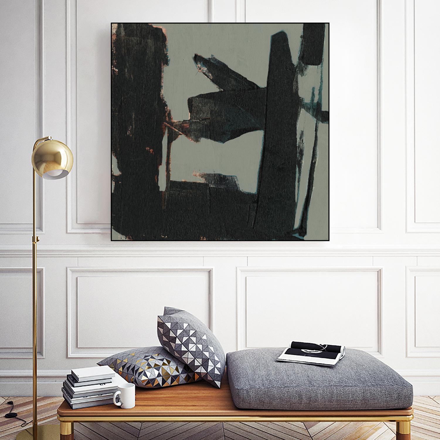 Ode an Kline II by Jennifer Goldberger on GIANT ART - grey  abstract abstract