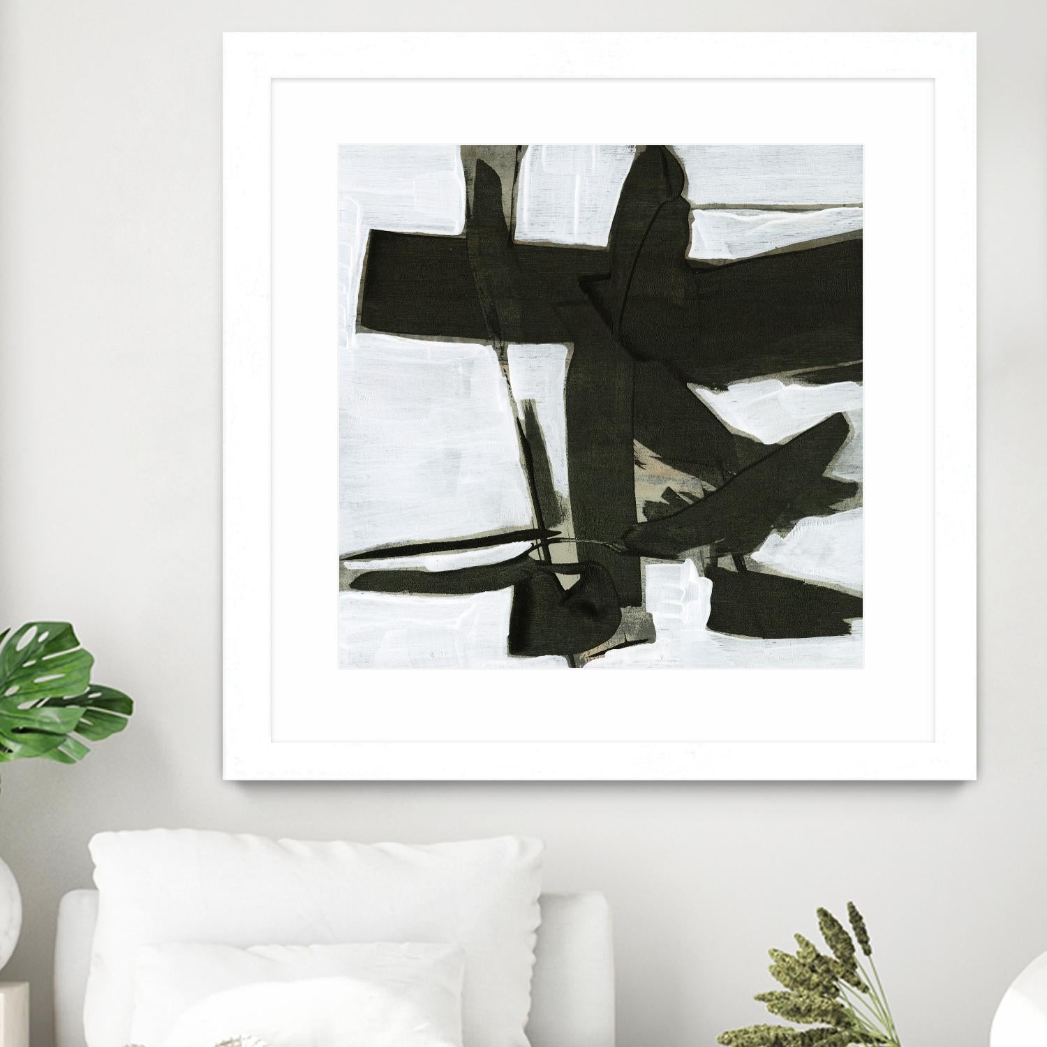 Ode an Kline III by Jennifer Goldberger on GIANT ART - white abstract abstract