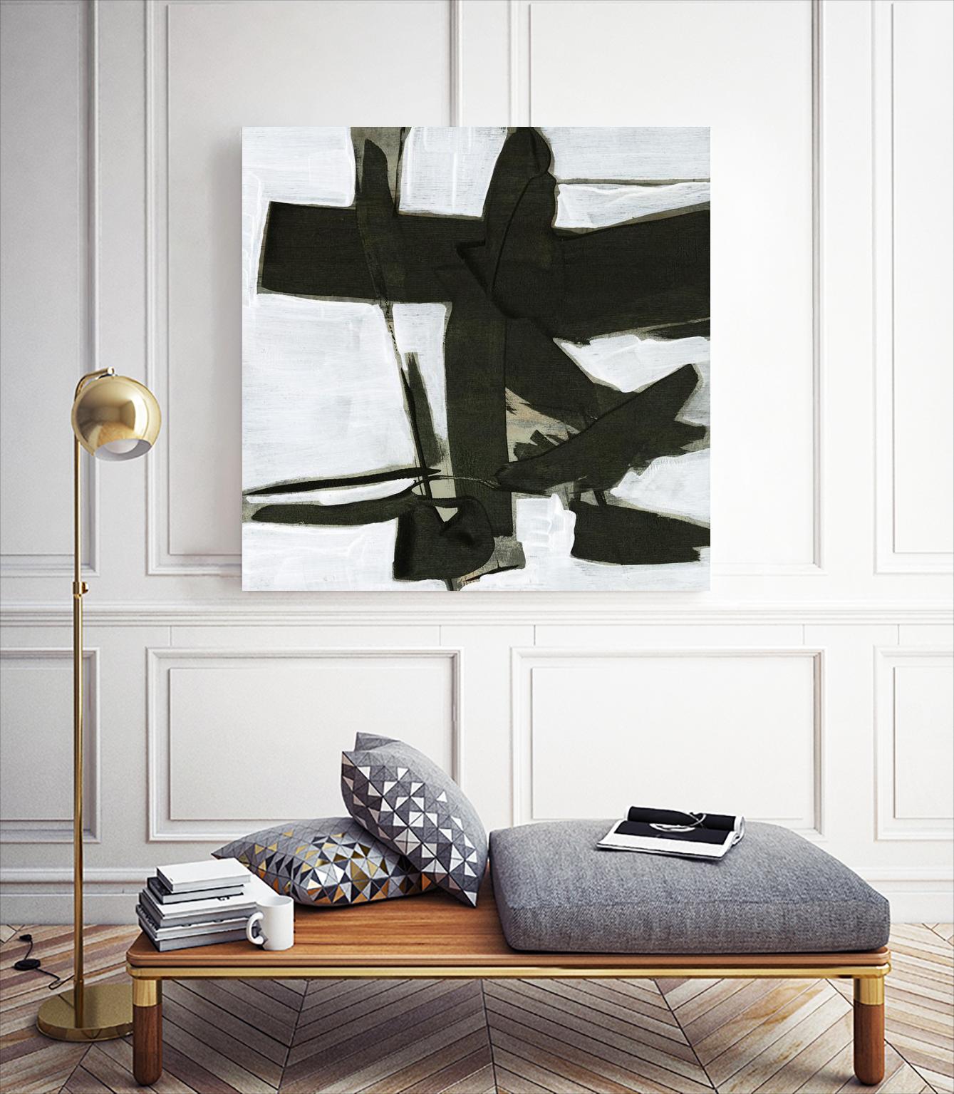 Ode an Kline III by Jennifer Goldberger on GIANT ART - white abstract abstract