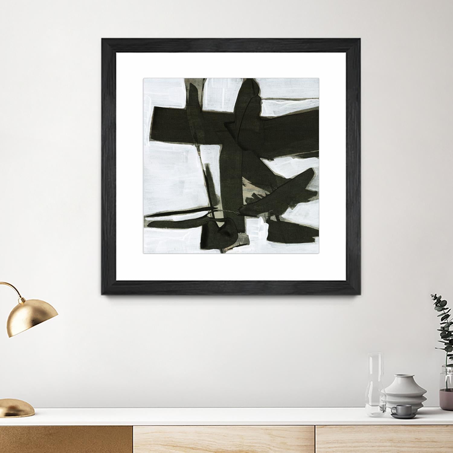 Ode an Kline III by Jennifer Goldberger on GIANT ART - white abstract abstract