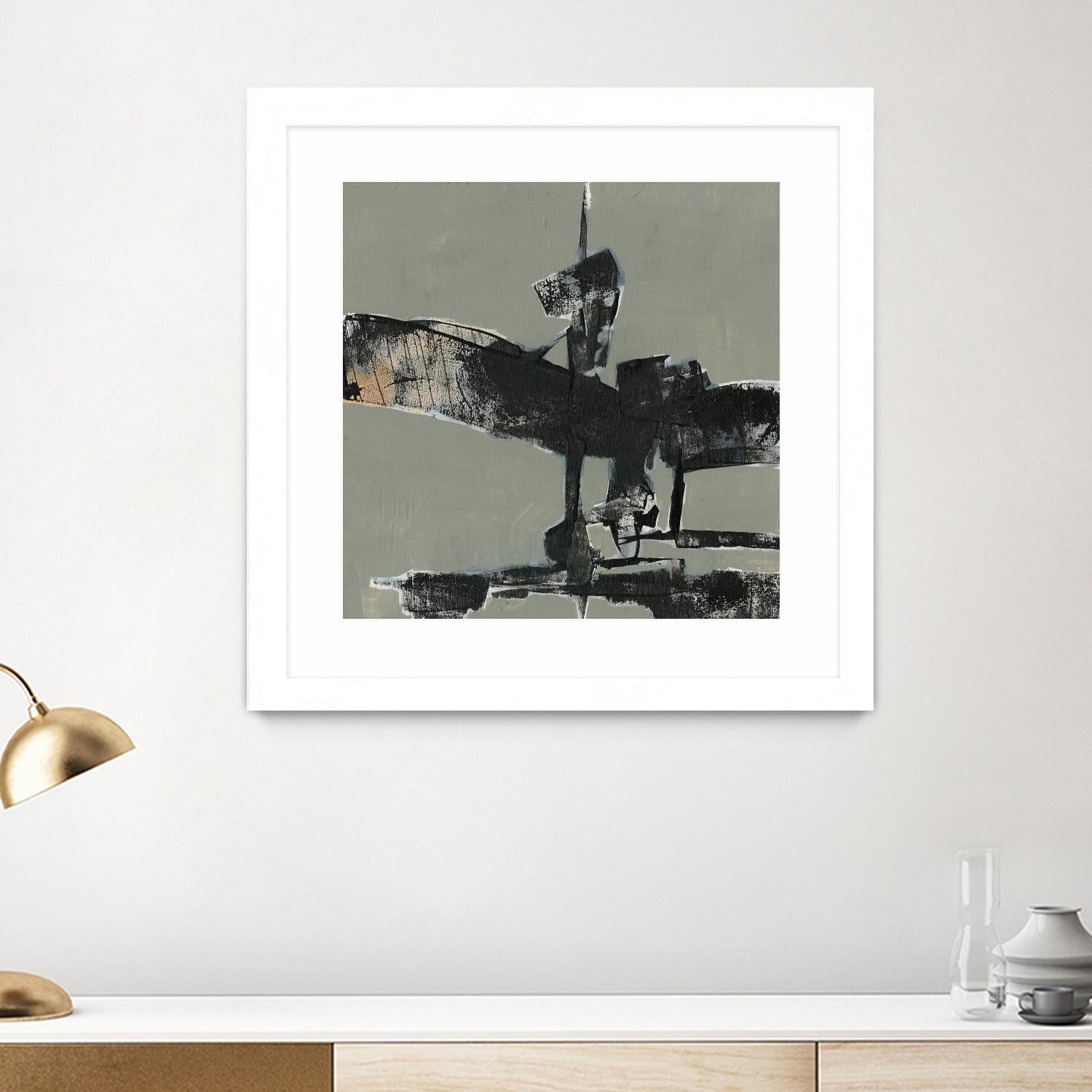 Ode an Kline IV by Jennifer Goldberger on GIANT ART - gold abstract abstract