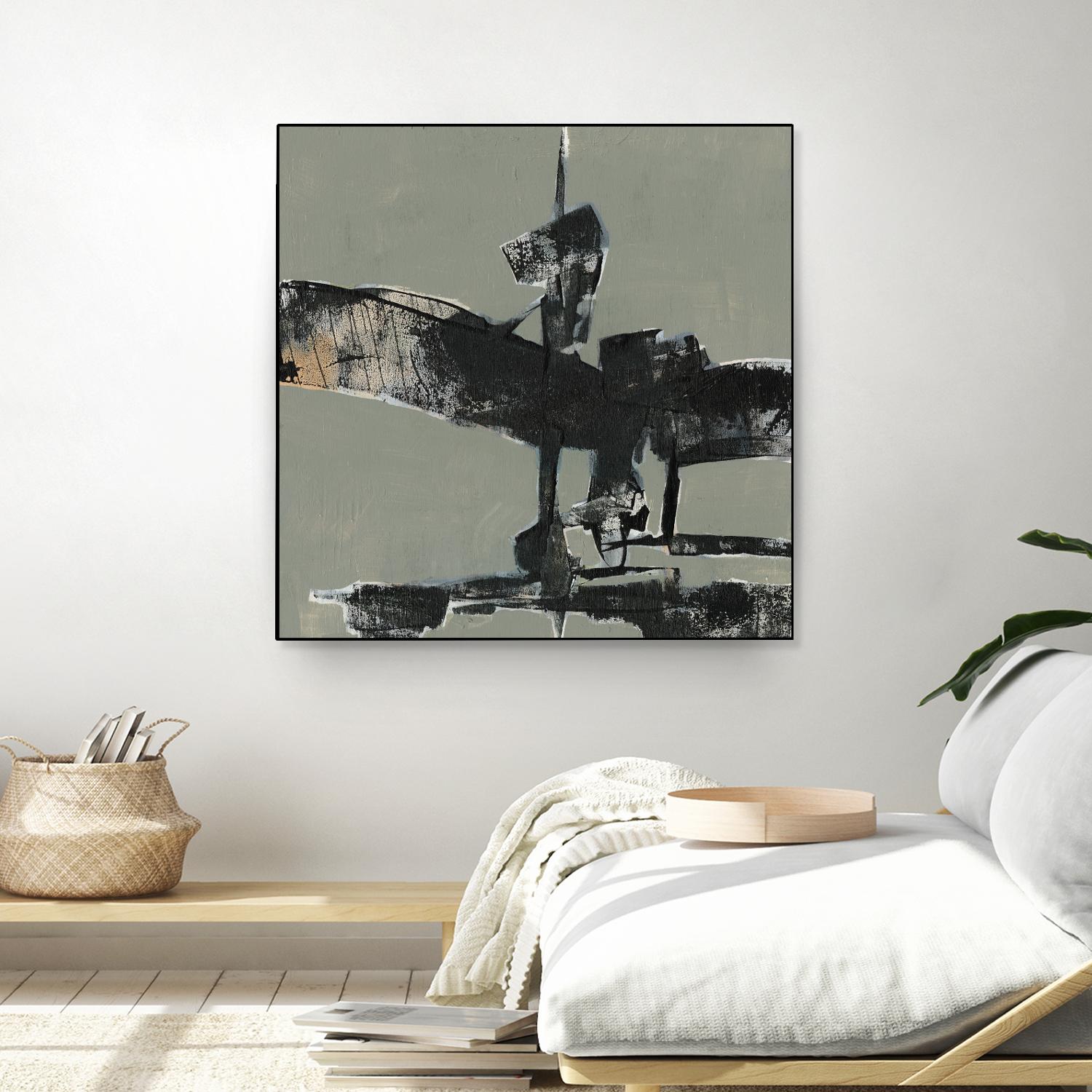 Ode an Kline IV by Jennifer Goldberger on GIANT ART - gold abstract abstract