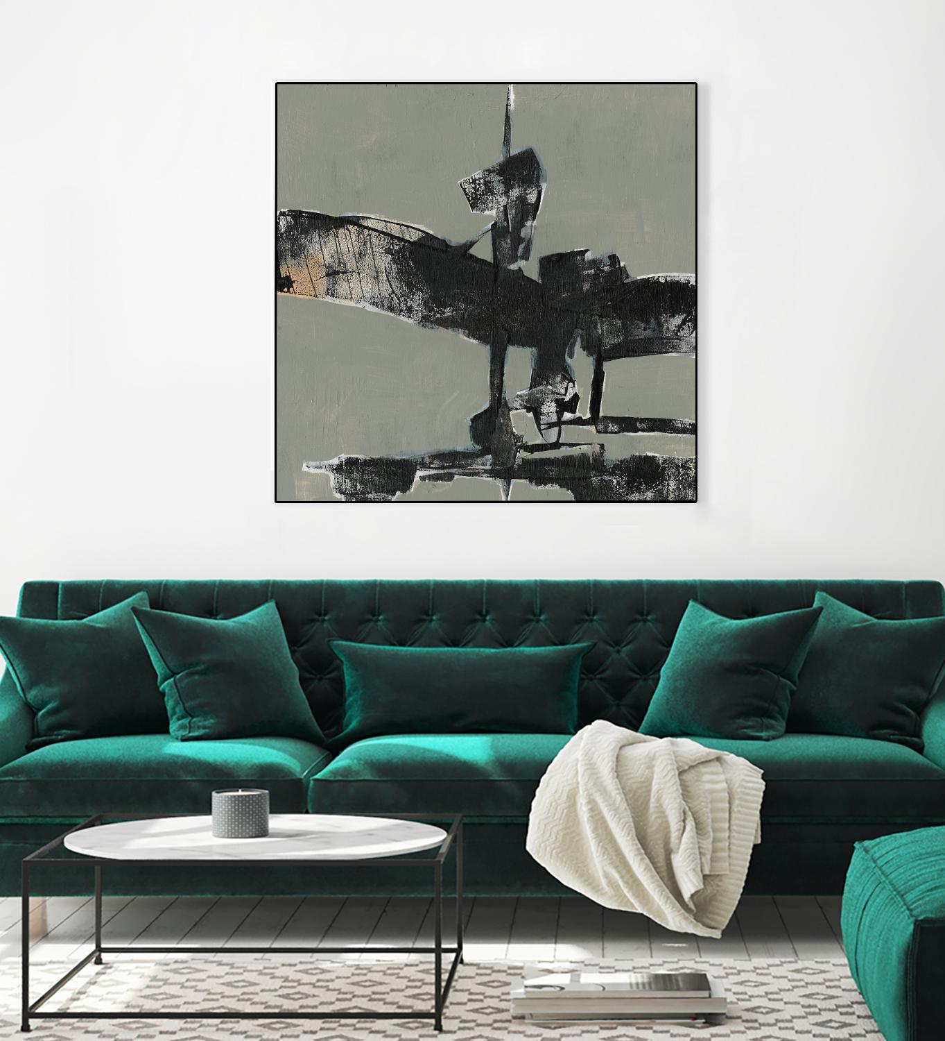 Ode an Kline IV by Jennifer Goldberger on GIANT ART - gold abstract abstract