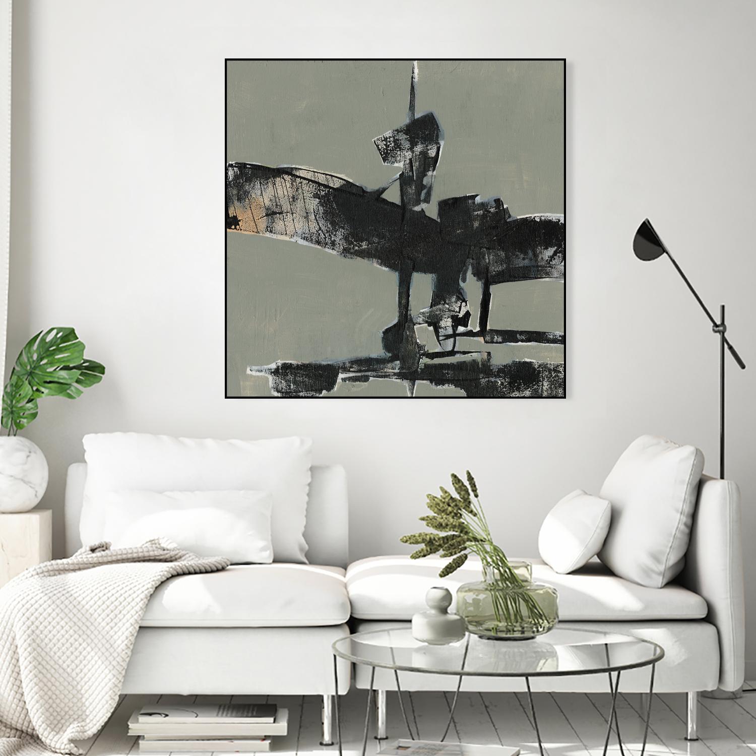 Ode an Kline IV by Jennifer Goldberger on GIANT ART - gold abstract abstract