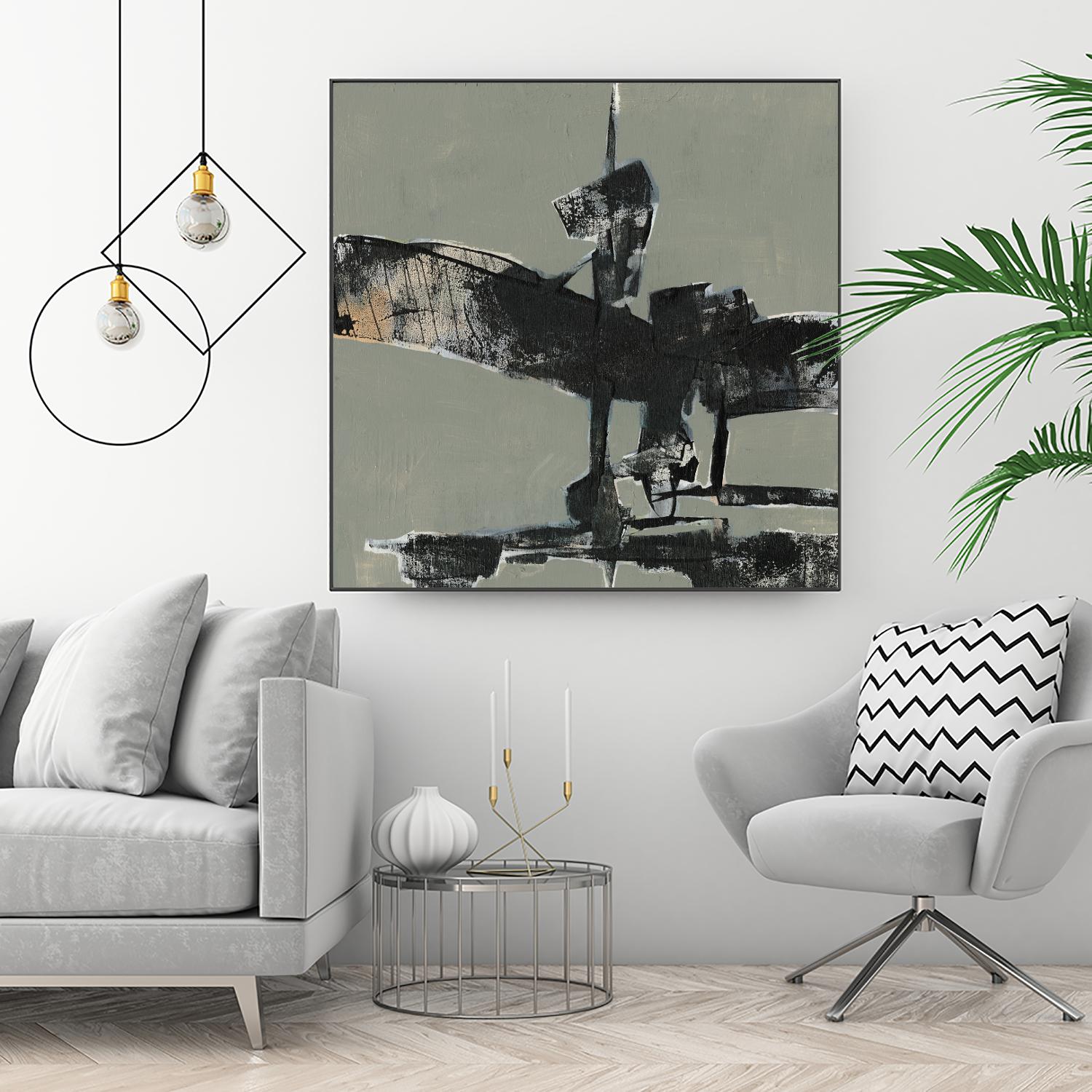 Ode an Kline IV by Jennifer Goldberger on GIANT ART - gold abstract abstract