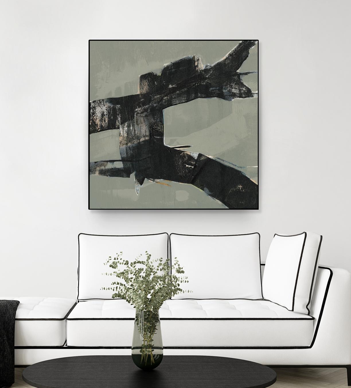 Ode an Kline VI by Jennifer Goldberger on GIANT ART - beige abstract abstract