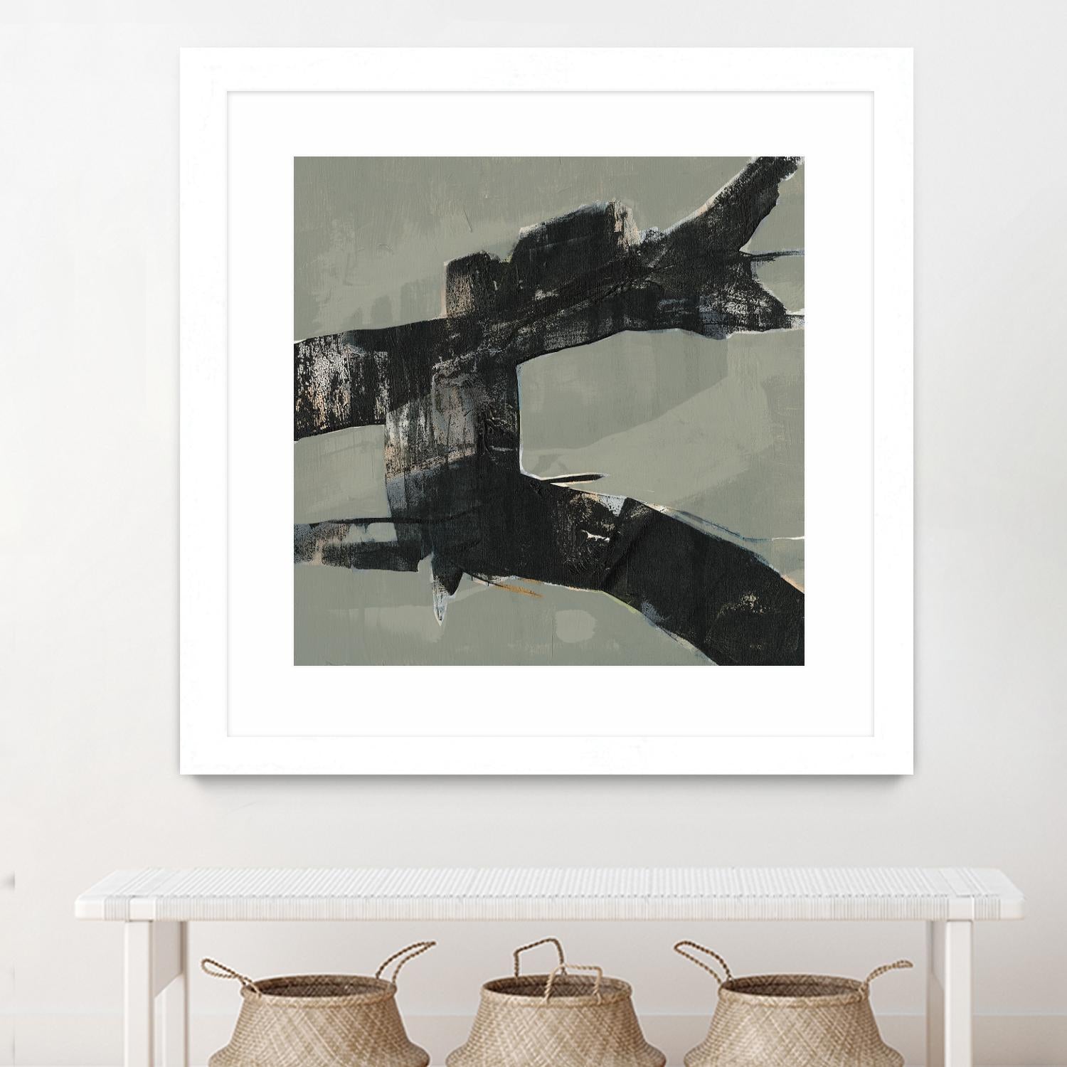 Ode an Kline VI by Jennifer Goldberger on GIANT ART - beige abstract abstract