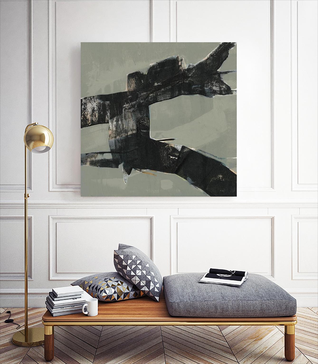 Ode an Kline VI by Jennifer Goldberger on GIANT ART - beige abstract abstract