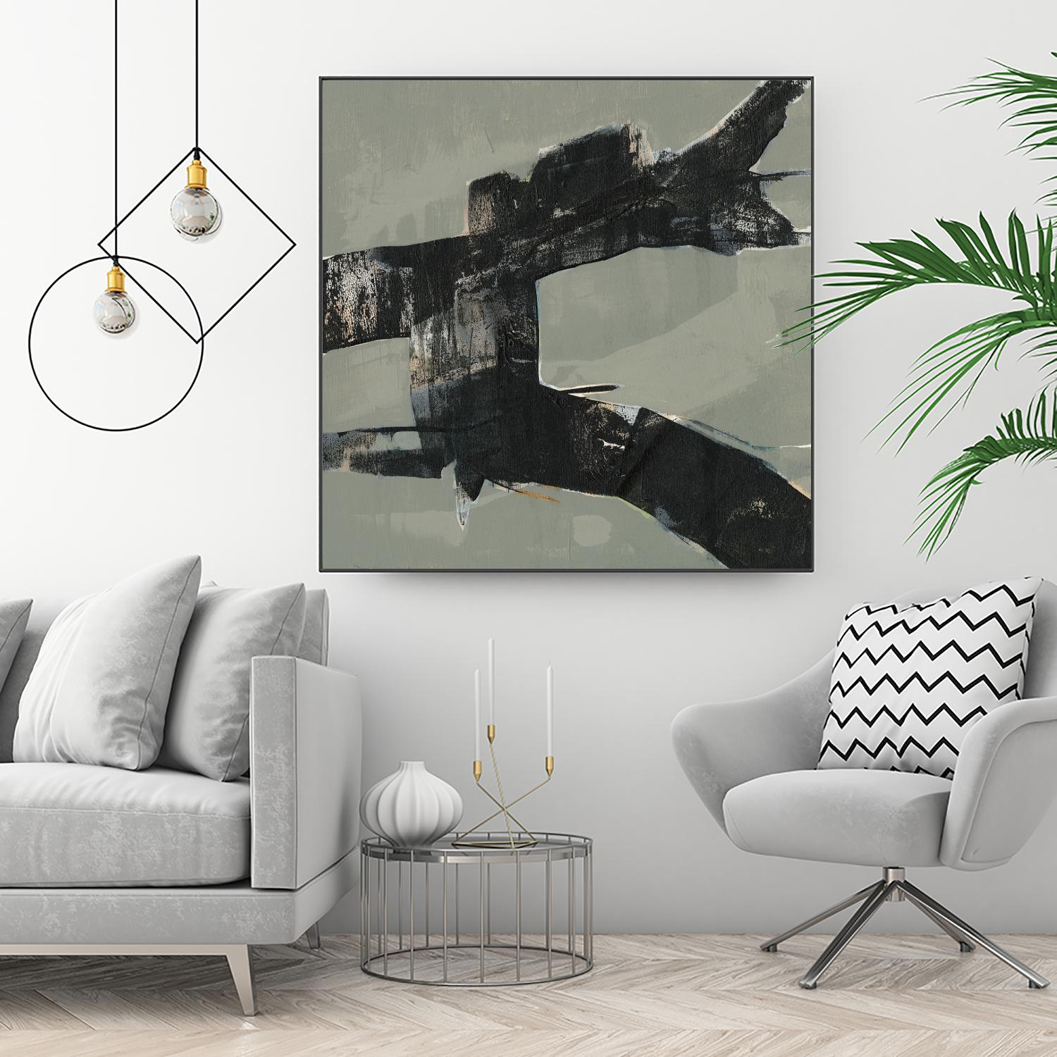 Ode an Kline VI by Jennifer Goldberger on GIANT ART - beige abstract abstract