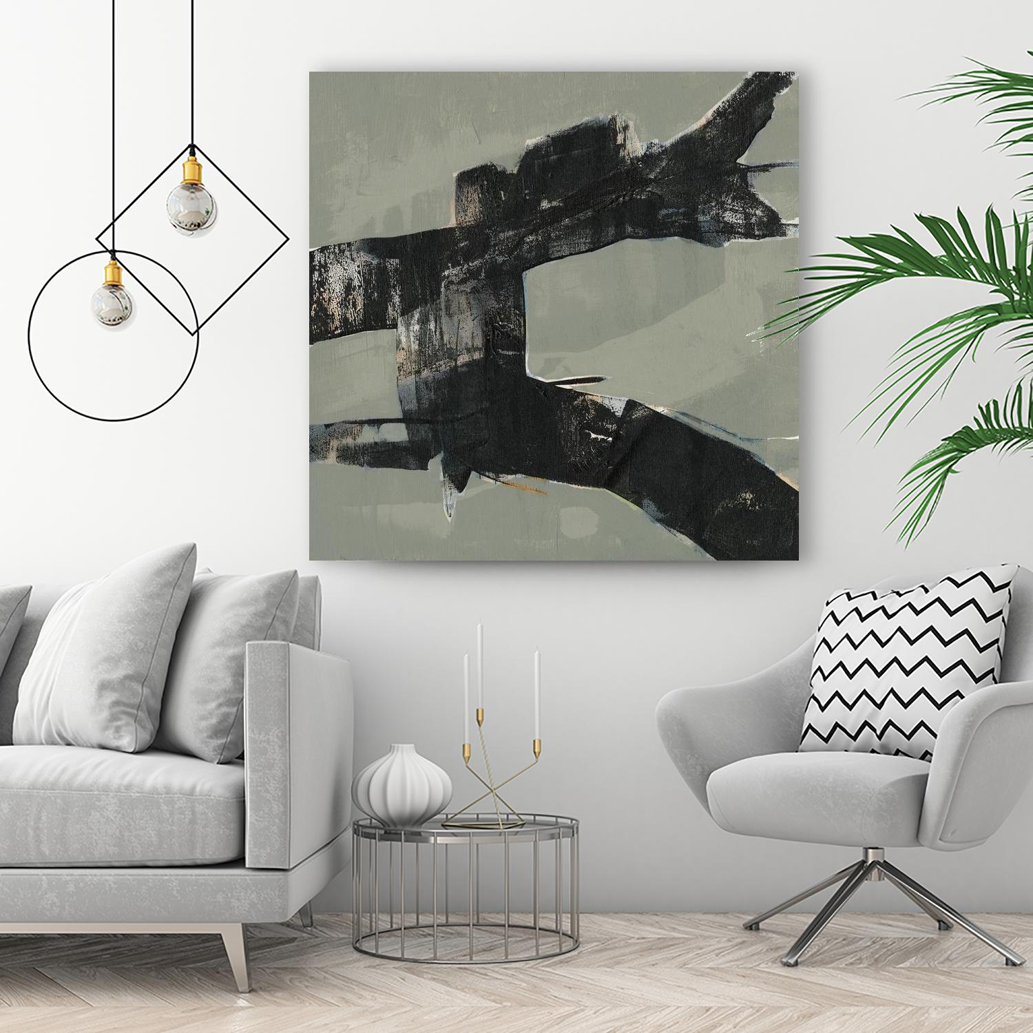 Ode an Kline VI by Jennifer Goldberger on GIANT ART - beige abstract abstract