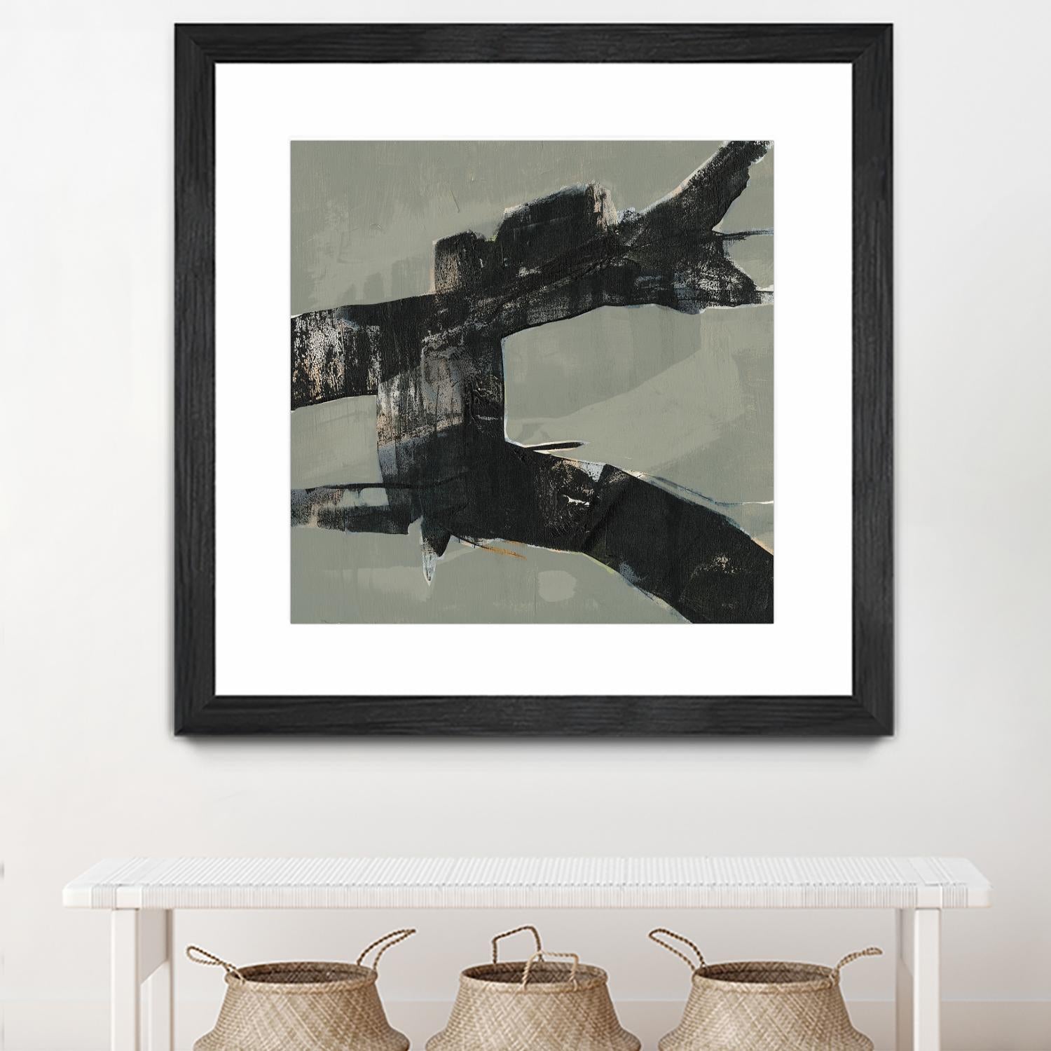 Ode an Kline VI by Jennifer Goldberger on GIANT ART - beige abstract abstract